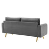 Revive Performance Velvet Sofa by Modway| Gray