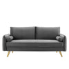 Revive Performance Velvet Sofa by Modway| Gray