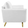 Modway Revive Performance Velvet Sofa White 32.5 x 72 x 33.5 MDY-EEI-3988-WHI