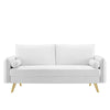 Modway Revive Performance Velvet Sofa White 32.5 x 72 x 33.5 MDY-EEI-3988-WHI