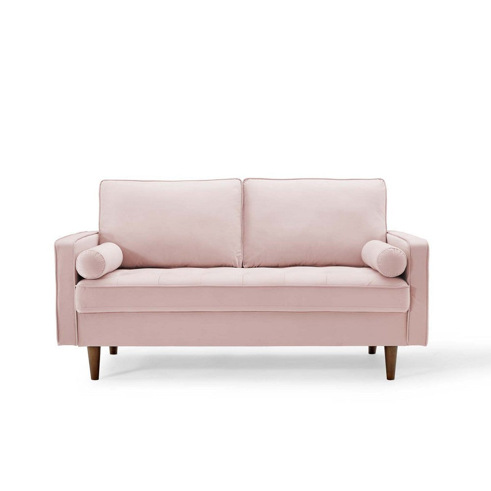 Modway Valour Performance Velvet Loveseat Pink Valour Performance Velvet Loveseat MDY-EEI-4004-PNK