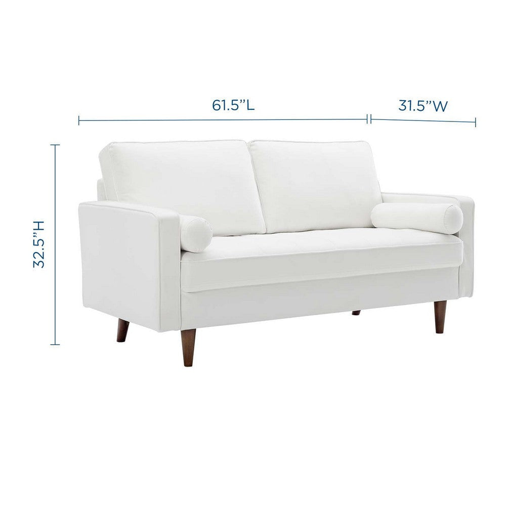 Valour Performance Velvet Loveseat MDY-EEI-4004-WHI