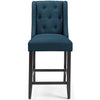 Modway Baronet Tufted Button Upholstered Fabric Counter Bar Stool Set of 2 in Azure