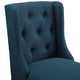 Modway Baronet Tufted Button Upholstered Fabric Counter Bar Stool Set of 2 in Azure