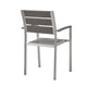Modway EEI-4042-SLV-GRY Shore Outdoor Patio Armchair Set Silver Gray MDY-EEI-4042-SLV-GRY