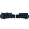 Modway Revive Upholstered Fabric Sofa and Loveseat Set, Azure