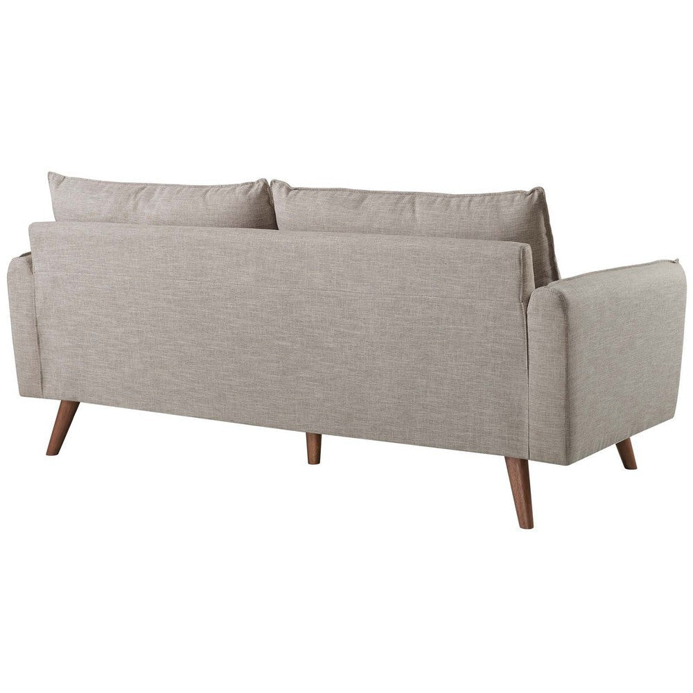 Modway Revive Upholstered Fabric Sofa and Loveseat Set Beige MDY-EEI-4047-BEI-SET