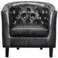 Modway Prospect Upholstered Vinyl Armchair Set of 2 Black MDY-EEI-4110-BLK