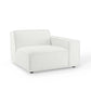 Modway Restore Upholstered Fabric Sectional 2 Seater Sofa White MDY-EEI-4111-WHI