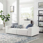 Modway Restore Upholstered Fabric Sectional 2 Seater Sofa White MDY-EEI-4111-WHI