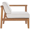 Bayport Outdoor Patio Teak Wood Right-Arm Chair - No Shipping Charges