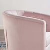 Modway Prospect Tufted Performance Velvet Swivel Armchair Pink MDY-EEI-4138-PNK