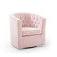 Modway Prospect Tufted Performance Velvet Swivel Armchair, Pink