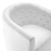 Modway Prospect Tufted Performance Velvet Swivel Armchair White 28D x 30W x 30H in MDY-EEI-4138-WHI