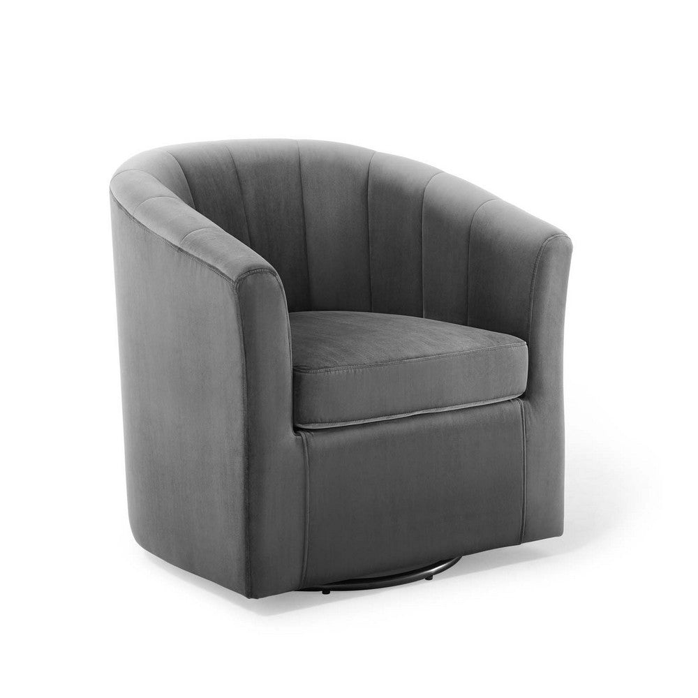 Prospect Performance Velvet Swivel Armchair - No Shipping Charges