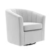 Prospect Performance Velvet Swivel Armchair - No Shipping Charges MDY-EEI-4139-CHA