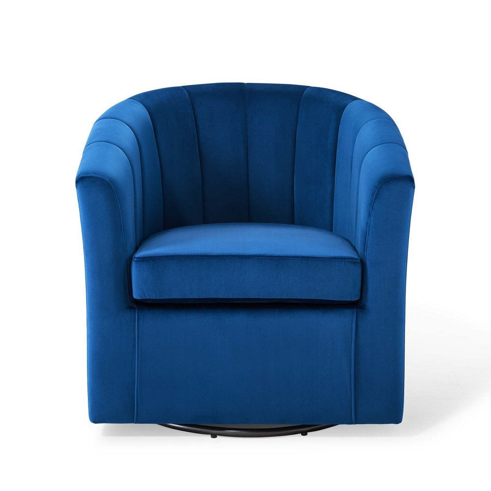 Prospect Performance Velvet Swivel Armchair - No Shipping Charges MDY-EEI-4139-CHA