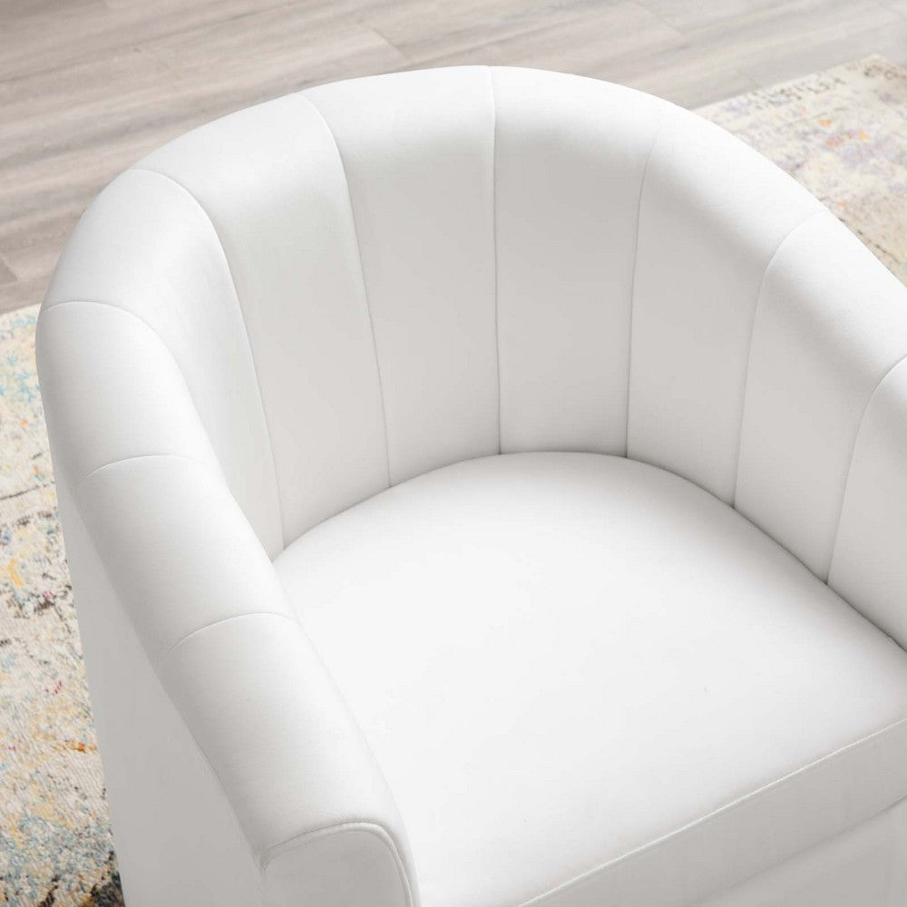 Prospect Performance Velvet Swivel Armchair - No Shipping Charges MDY-EEI-4139-CHA