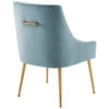 Modway Discern Upholstered Performance Velvet Dining Chair Set of 2 Light Blue MDY-EEI-4148-LBU