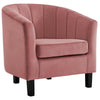 Modway Prospect Channel Tufted Performance Velvet Armchair Set of 2 Dusty Rose MDY-EEI-4150-DUS