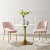 Modway Rouse Dining Room Side Chair Set of 2 Pink MDY-EEI-4162-PNK