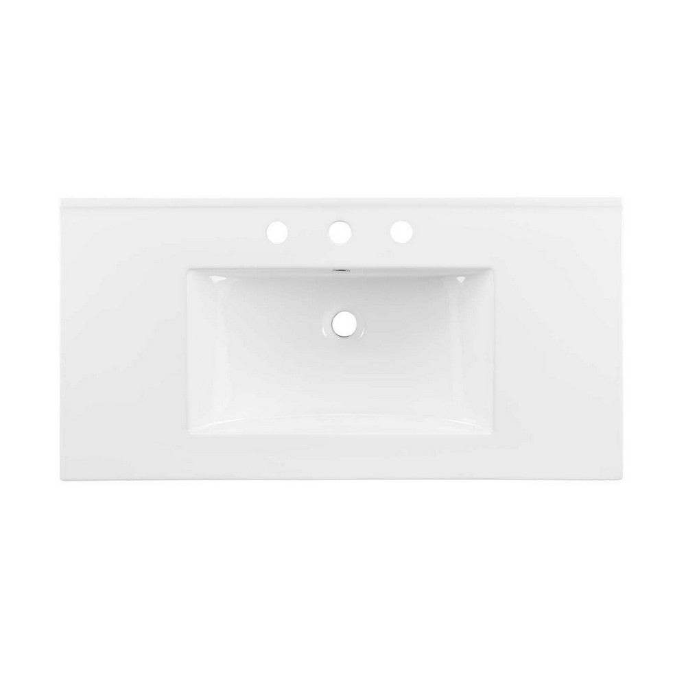 Cayman 36’ Bathroom Sink - No Shipping Charges MDY-EEI-4203-WHI