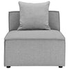 Saybrook Outdoor Patio Upholstered Sectional Sofa Armless Chair - No Shipping Charges