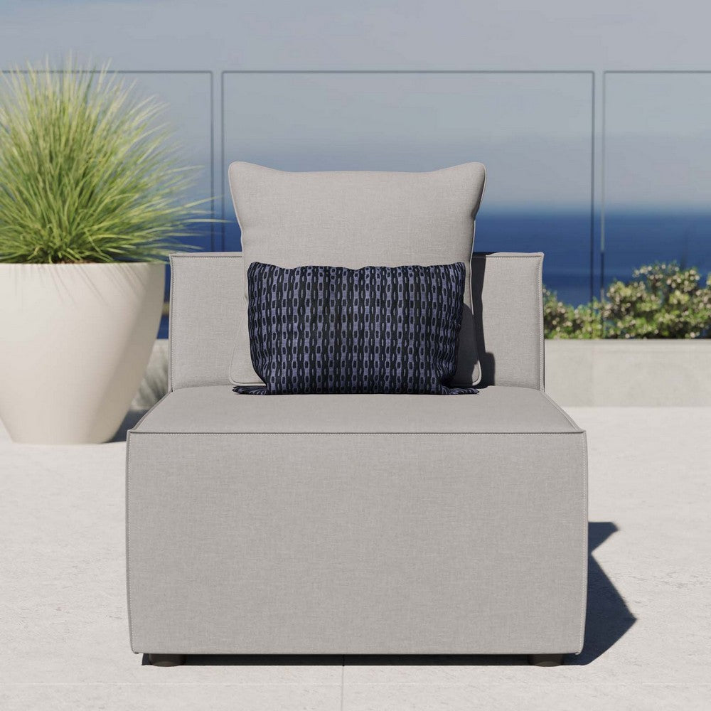 Saybrook Outdoor Patio Upholstered Sectional Sofa Armless Chair - No Shipping Charges