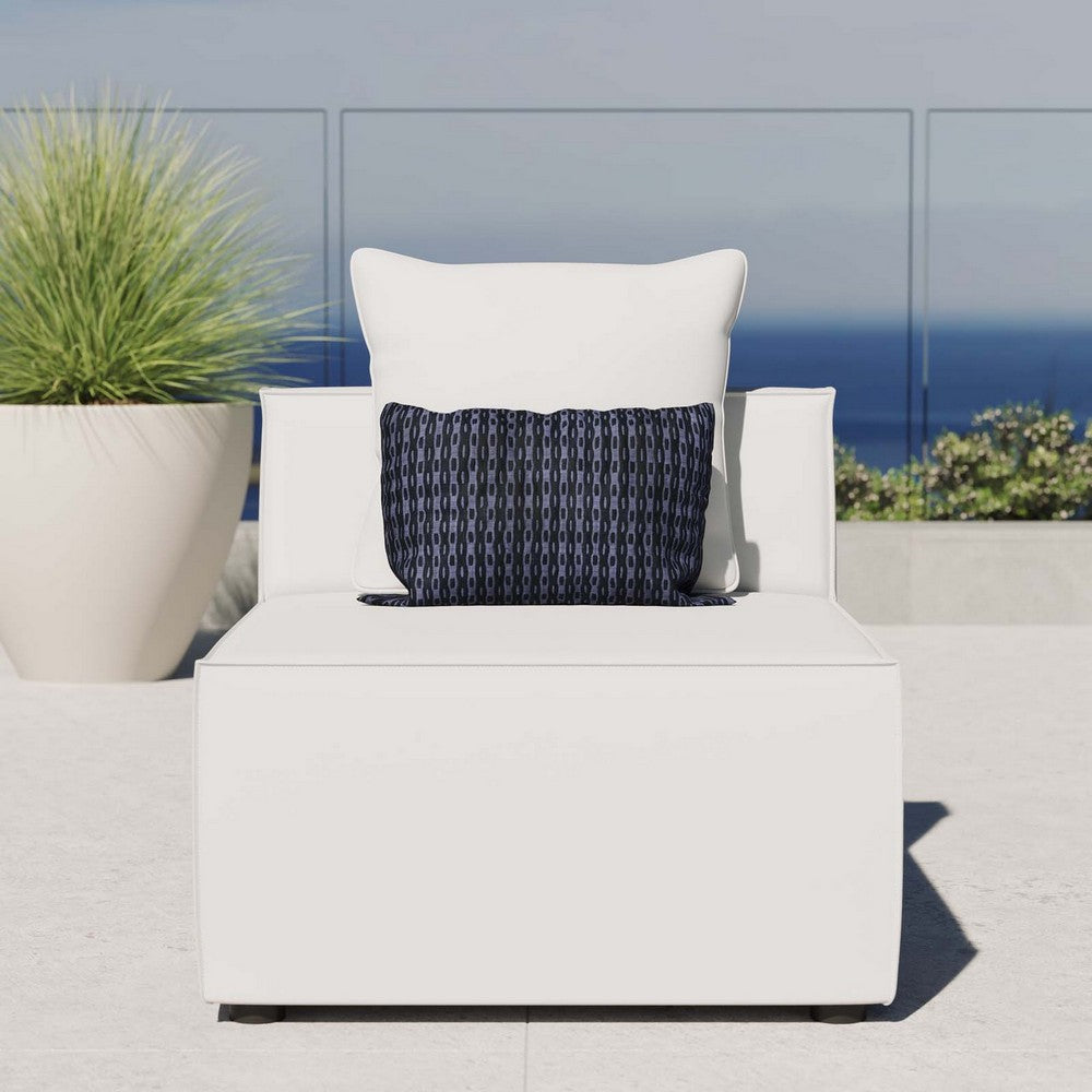 Saybrook Outdoor Patio Upholstered Sectional Sofa Armless Chair - No Shipping Charges