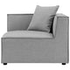 Saybrook Outdoor Patio Upholstered Sectional Sofa Corner Chair - No Shipping Charges MDY-EEI-4210-GRY