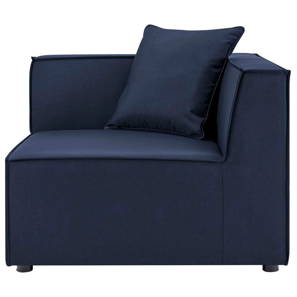 Saybrook Outdoor Patio Upholstered Sectional Sofa Corner Chair - No Shipping Charges MDY-EEI-4210-NAV