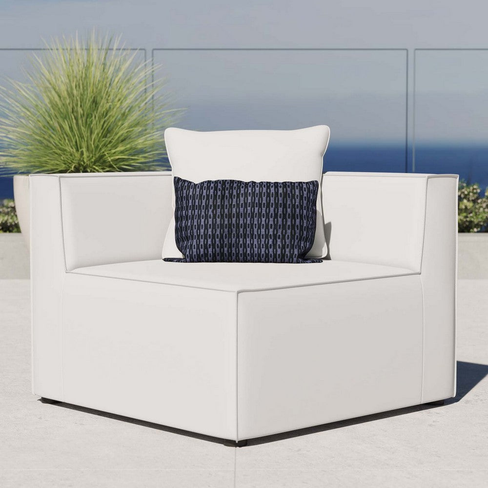 Saybrook Outdoor Patio Upholstered Sectional Sofa Corner Chair - No Shipping Charges