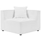 Modway EEI-4210-WHI Saybrook Outdoor Patio Upholstered Sectional Corner Chair, White