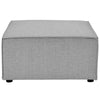 Saybrook Outdoor Patio Upholstered Sectional Sofa Ottoman - No Shipping Charges MDY-EEI-4211-GRY