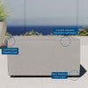 Saybrook Outdoor Patio Upholstered Sectional Sofa Ottoman - No Shipping Charges