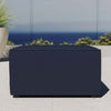 Saybrook Outdoor Patio Upholstered Sectional Sofa Ottoman - No Shipping Charges