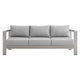 Modway Shore Sunbrella® Fabric Aluminum Outdoor Patio Sofa MDY-EEI-4228-SLV-GRY