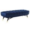 Adept 60" Performance Velvet Bench by Modway| Blue