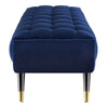 Adept 60" Performance Velvet Bench by Modway| Blue