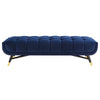 Adept 60" Performance Velvet Bench by Modway| Blue