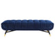 Adept 60" Performance Velvet Bench by Modway| Blue