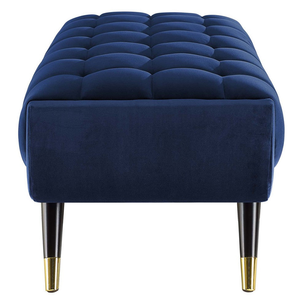 Adept 47.5" Performance Velvet Bench by Modway| Blue