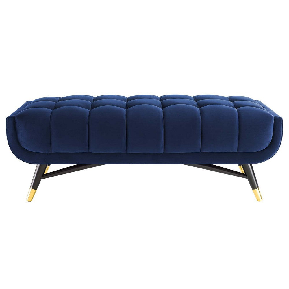 Adept 47.5" Performance Velvet Bench by Modway| Blue