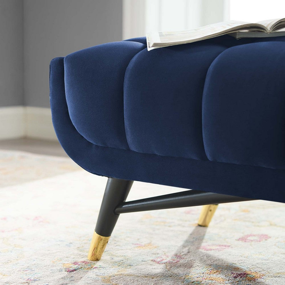 Adept 47.5" Performance Velvet Bench by Modway| Blue