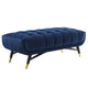 Adept 47.5" Performance Velvet Bench by Modway| Blue