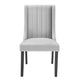 Renew Parsons Performance Velvet Dining Side Chairs Set of 2 by Modway| Gray