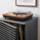Modway Render Mid-Century Modern 19" Vinyl Record Display Stand in Charcoal