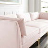 Modway Ardent Performance Velvet Sofa Pink MDY-EEI-4269-PNK