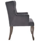 Modway Realm French Vintage Dining Performance Velvet Armchair - Set of 2 Gray MDY-EEI-4292-GRY