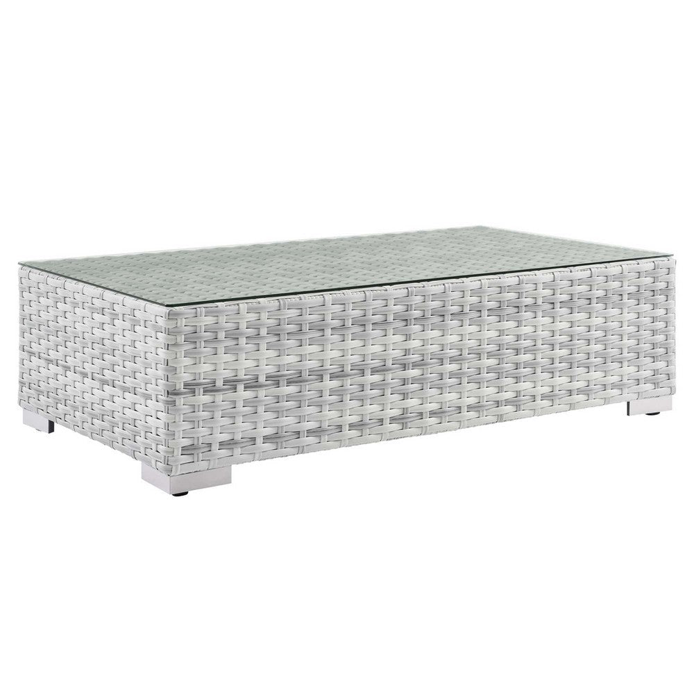 Modway Convene Outdoor Patio Coffee Table Light Gray